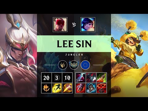 Lee Sin Jungle vs Nunu & Willump: Triple Kill, Dominating - EUW Challenger Patch 14.16