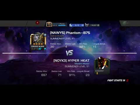 mcoc 4 star corvus glave rank 4 vs 5 star sunspot.