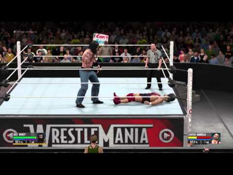 WWE 2K16 bret wins ic title