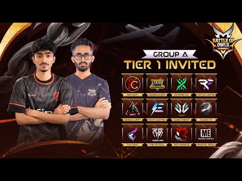 [🔴LIVE] TIER 1 INVITED GROUP A. BATTLE OF OWLS ft. @JB.FREAK22 @Flickerz7
