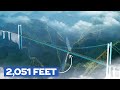The World S Highest Bridge Is Almost Complete Huajiang Canyon