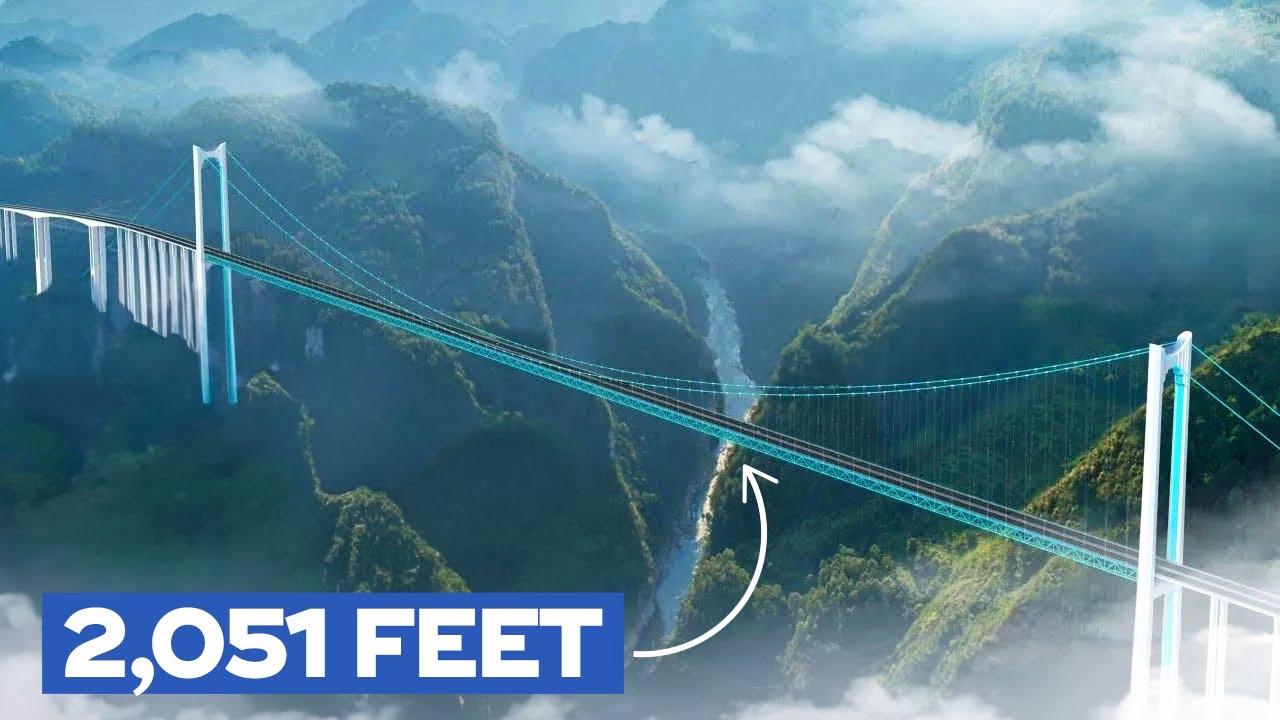 The World’s Highest Bridge is Almost Complete – Huajiang Canyon