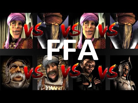 RANDOM FREE FOR ALL BATTLE | Stronghold Crusader