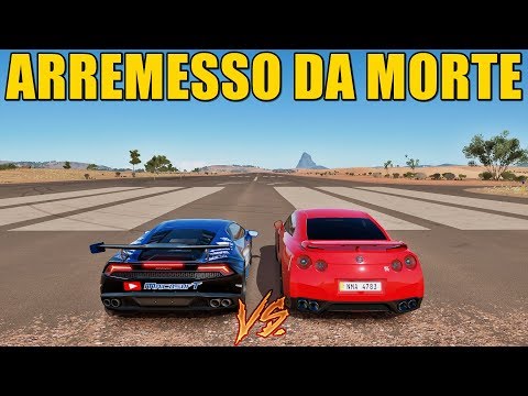ARREMESSO DA MORTE - NISSAN GT-R VS LAMBORGHINI HURACAN - FORZA HORIZON 3 - ft. MaicosofT