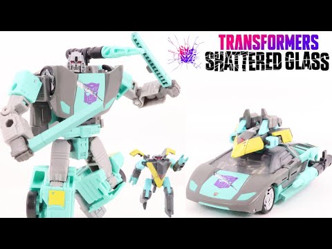 Transformers Shattered Glass Deluxe Class Sideswipe & Minicon Whisper Review (4K)