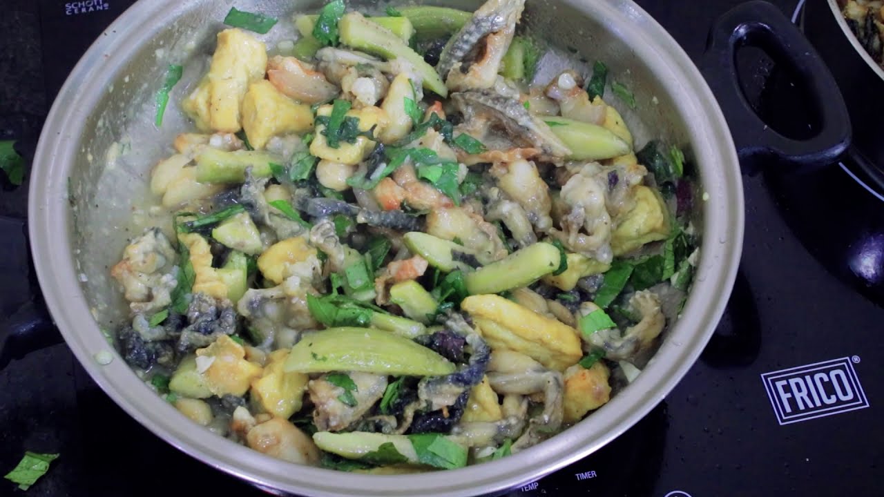 Cách Nấu ếch Chuối đậu