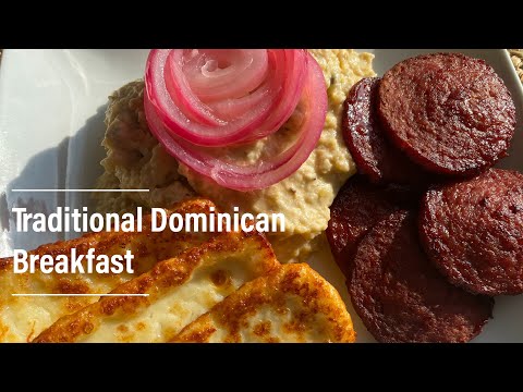 Traditional Dominican Breakfast