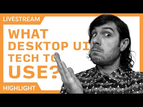 Which C# UI Desktop Technology to Pick? | Stream Highlight | .NET MAUI, WinUI 3, WPF, Avalonia, Uno