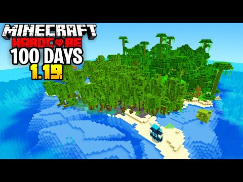 WE Survived 100 Days on a SURVIVAL ISLAND in 1.19 Hardcore Minecraft