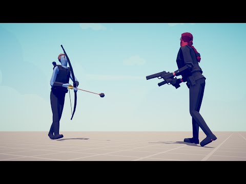 BLACK WIDOW vs EVERY SUPER HERO - Totally Accurate Battle Simulator TABS