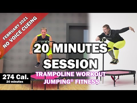 20 minutes trampoline session February 2021 - Jumping® Fitness [NO VOICE CUEING]