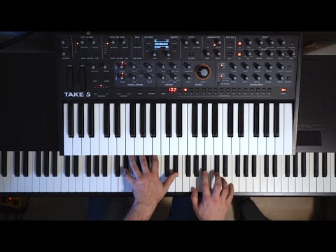 Ambient orchestra with piano, Sequential Take 5, Novation AFX Station, Korg MS-20