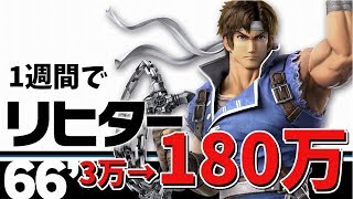 【戦闘力3万→180万】1週間で雑魚からリヒター使いになったのでVIP目指す【スマブラSP】