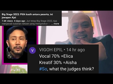 Juri Big Stage 2022 Pilih Kasih Antara Peserta | ENAZ IRMA REACTION