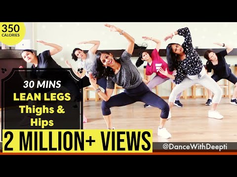 30mins Thighs & Hips - Lower Body Workout | Lose weight 3-5kgs #dancewithdeepti