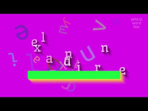 ALEXANDRINE - HOW TO PRONOUNCE ALEXANDRINE?