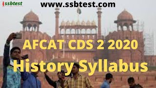 AFCAT History Complete Syllabus Detail Study