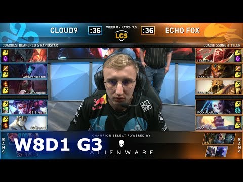 C9 vs FOX | S9 LCS Spring 2019 Week 8 Day 1 | Cloud 9 vs Echo Fox W8D1