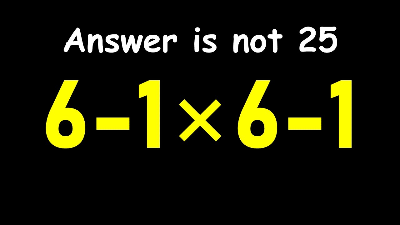Only 1 in 5 Can Solve This Math Problem!