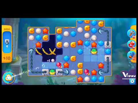 Fishdom. 9498 level no boosters and diamonds. 20 moves