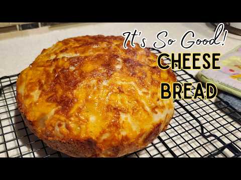 Easy No-Knead Artisan Cheese Bread | How to Make