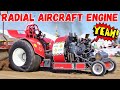 Tractor Pulling 18-Cylinder Aeroplane Radial Engine: Curtiss-Wright R3350 32W Twin Cyclone 💥 SOUND!