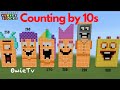 Counting by 10s Song | Skip Counting Songs For Kids | Minecraft Numberblocks Counting Songs