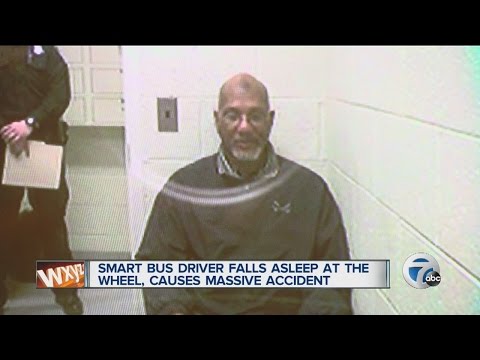 SMART Bus driver falls asleep at the wheel, causes massive accident