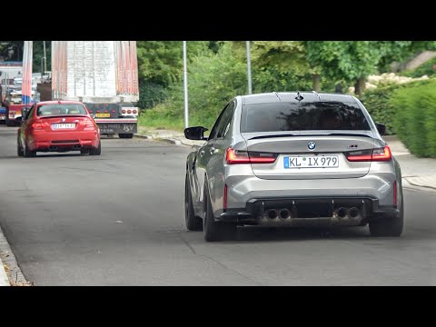BMW M Cars Leaving Mosselman Turbo Meet - M3 E92/G80 Competition, M3CS, X5M, M5 F90, M140i, 335D Etc