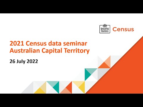 2021 Census data seminar - Australian Capital Territory