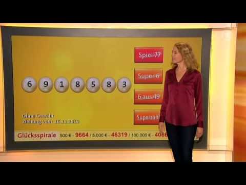 16.11.2013 - die NEUE Ziehung der Lottozahlen - Samstagslott