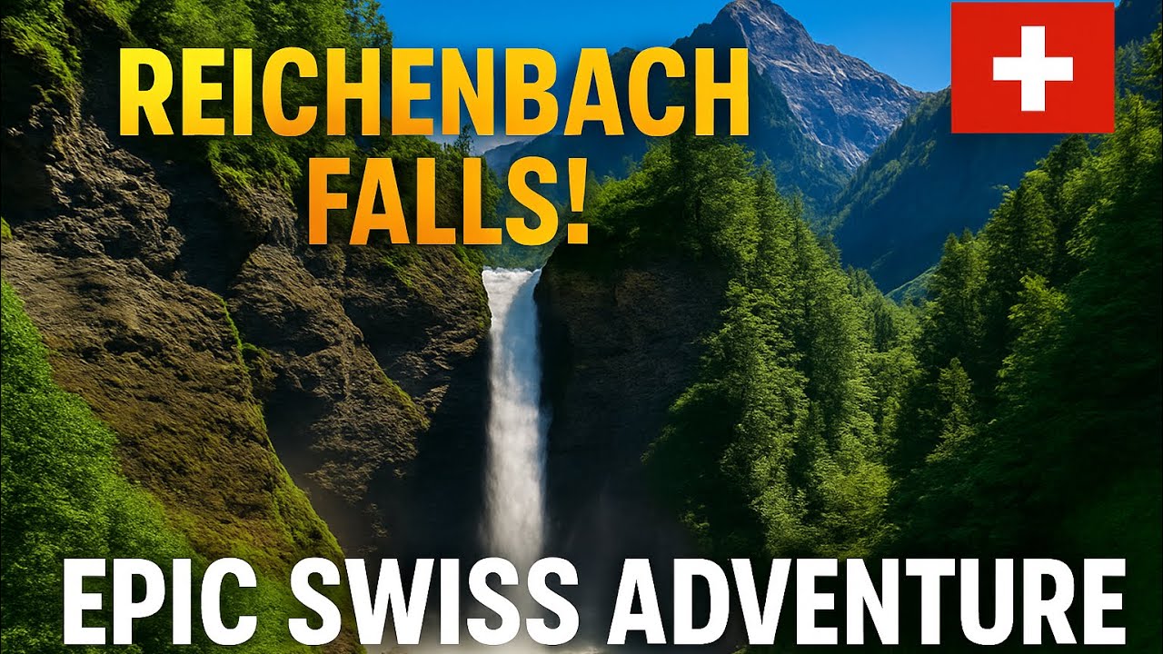 Embark on an immersive virtual exploration of the Reichenbach Falls.