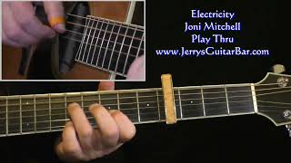 Joni Mitchell Electricity | Guitar Play Thru