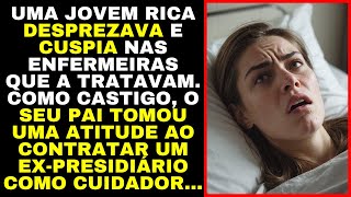 Jovem Rica CUSPIA nas ENFERMEIRAS que a TRATAVAM. Então seu Pai CONTRATOU um EX-PRESIDIÁRIO...MAS...