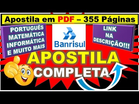 Apostila Completa em PDF - Saiba Como Baixar Gratuitamente | Português, Matemática e Informática