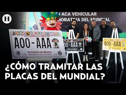Gobierno de CDMX lanza placas conmemorativas por el mundial 2026; aquí los costos y requisitos