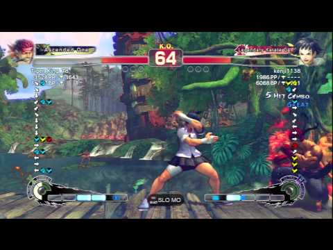 Tiger_King_78 [Evil Ryu] Vs kenji1138 [Makoto] SSF4 AE 2012 Ranked Matches - PSN