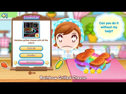 Cooking Mama Cookstar : Rainbow Grilled Cheese