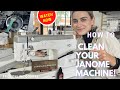 How To Clean Your Janome Sewing Machine Mechanical Straight Stitch Machine HD9 1600P