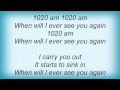 Spoon - 1020 Am Lyrics