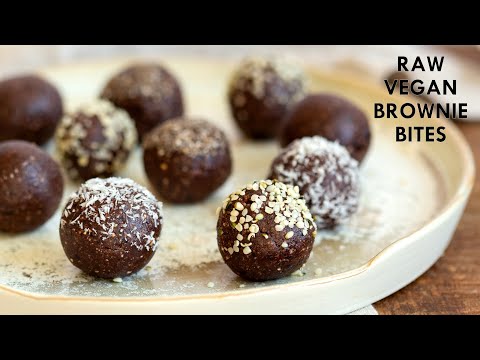 RAW VEGAN BROWNIE BITES - 5 Ingr Energy Bites, Grainfree | Vegan Richa Recipes