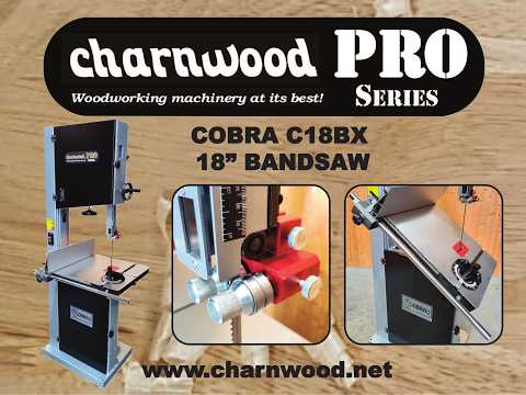 Charnwood Cobra C18BX 18" Bandsaw with a 4hp motor and 400mm depth of cut Video