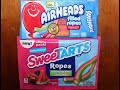 AirHeads Filled Ropes Original Fruit SweeTarts Ropes Watermelon Berry Review