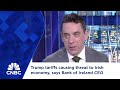 Trump Tariffs Causing Threat To Irish Economy Says Bank Of Ireland CEO