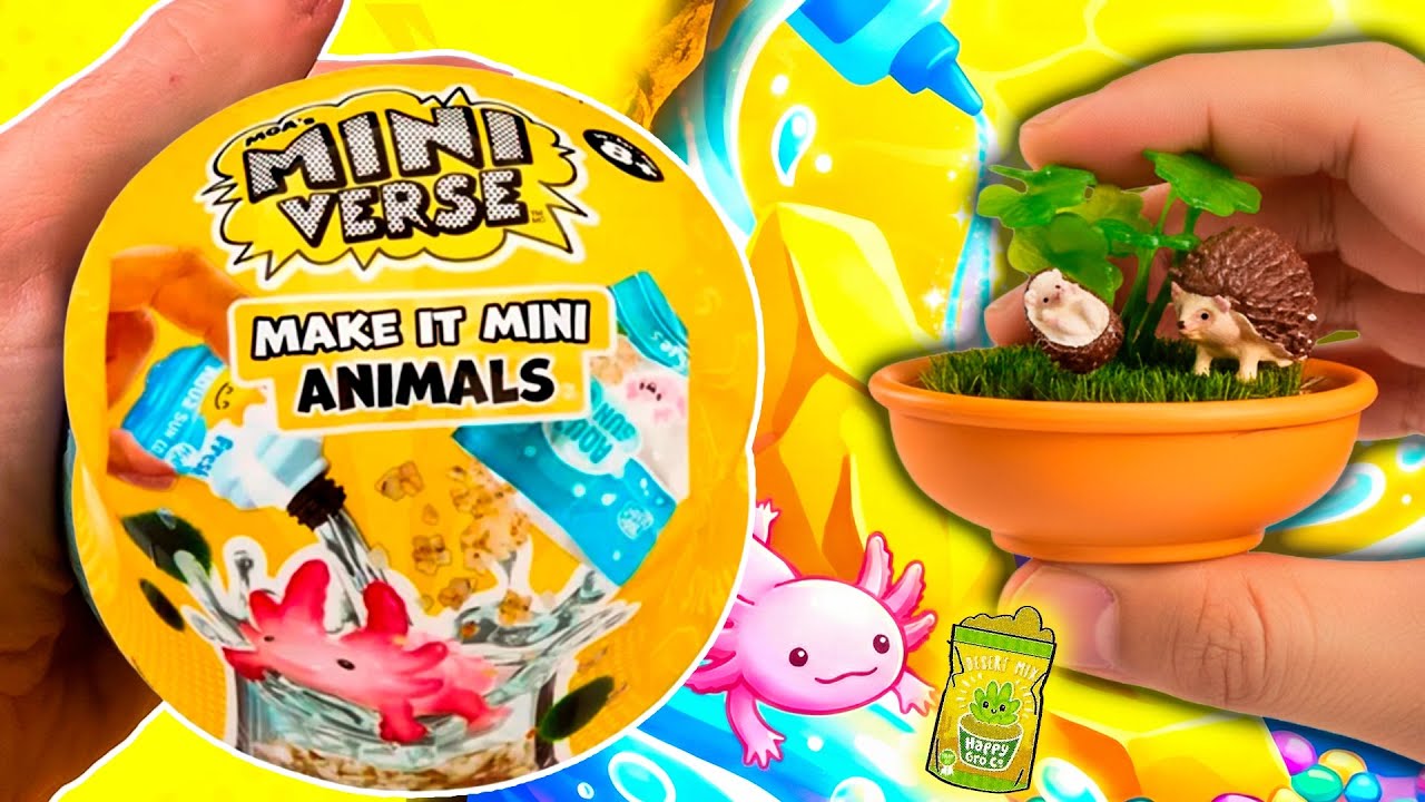 Unboxing Miniverse Make It Mini Animals Serie 1 — Familia de Erizos