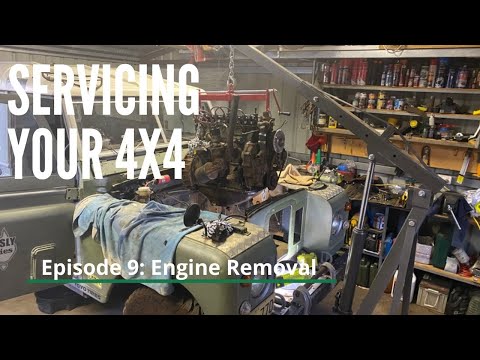 Land Rover Series engine removal Ep 9