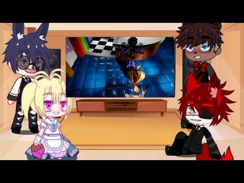 FNAF Reacts to How Sun Transforms into Moon behind the desk? ll CCTO