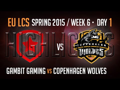 Gambit vs Copenhagen Wolves Highlights | Week 6 Day 1 S5 EU LCS Spring 2015 | GMB vs CW W6D1 G5