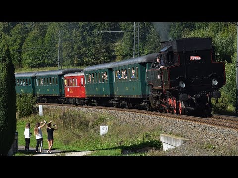 Parní vlak Králický Sněžník a Žabotlam 451.045/046 na trati 024 (RDŽ Česká Třebová) - 14.9.2019