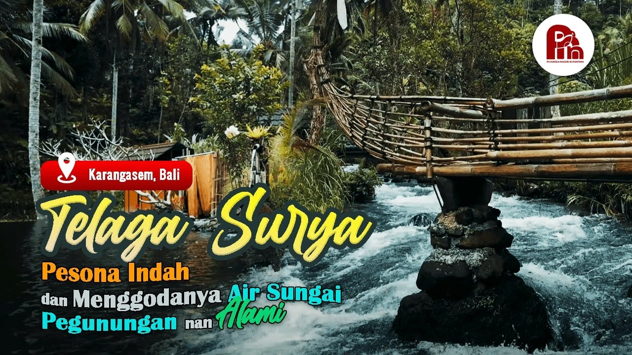 Telaga Surya, an enticing view of a mountain river